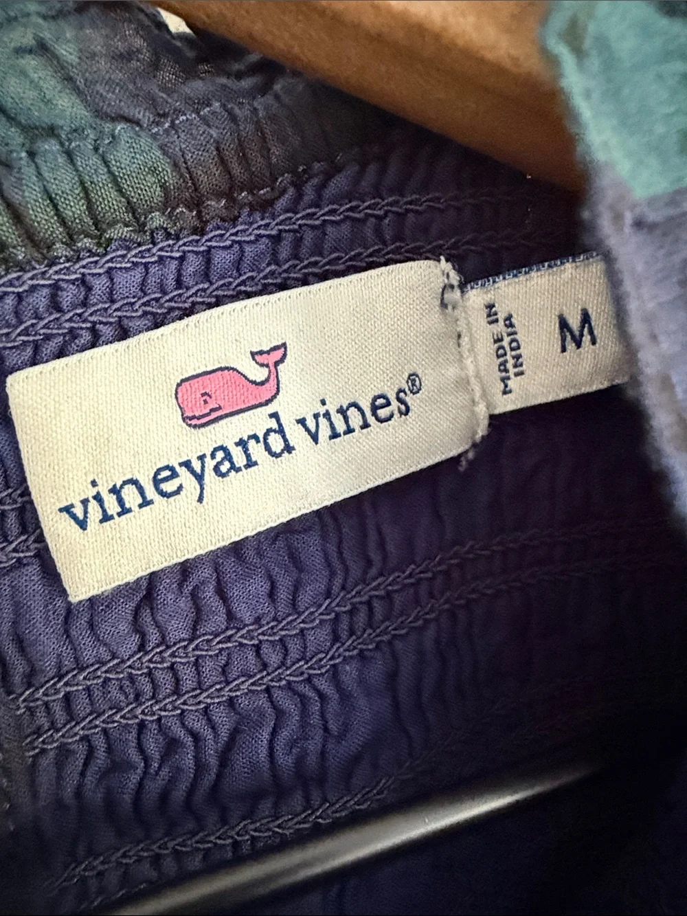Vineyard Vines girls green Plaid Dress flutter sleeve ruffle smocked